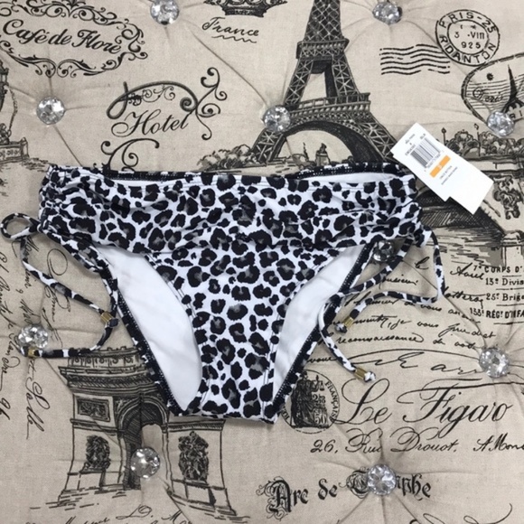 Ella Moss Womens Shirred Waistband Swim Bottom - Picture 3 of 6